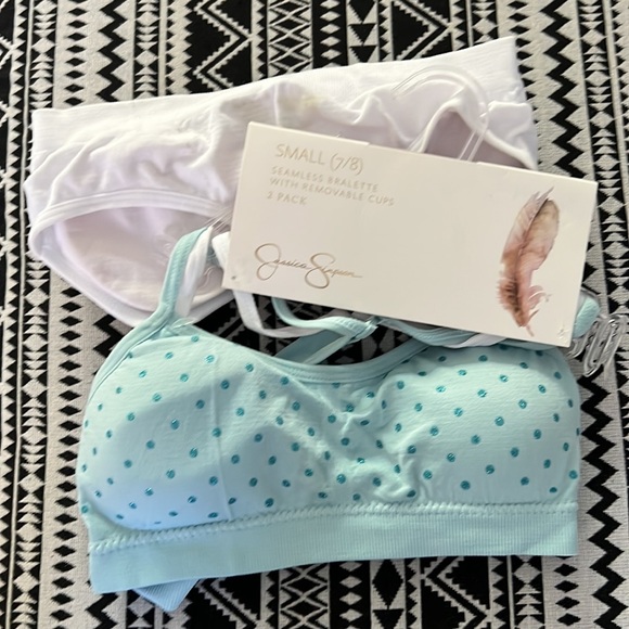 Jessica Simpson Small 7 / 8 seamless bralette with removable cups 2 pack - Picture 5 of 8